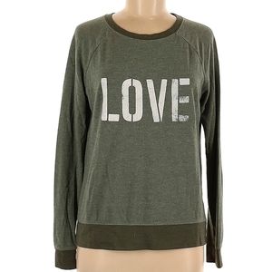 Grayson Threads Large Green LOVE Long Sleeve Shirt